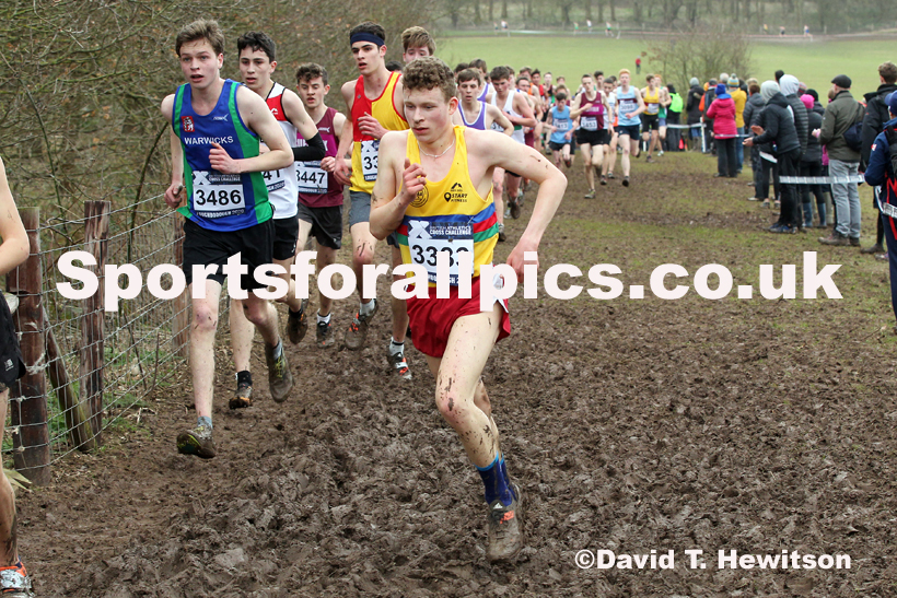 Mens under-17s, 2020 British Athletics Inter Counties Cross Country Champs., Prestwold Hall, Loughborough. Photo: David T. Hewitson/Sports for All Pics